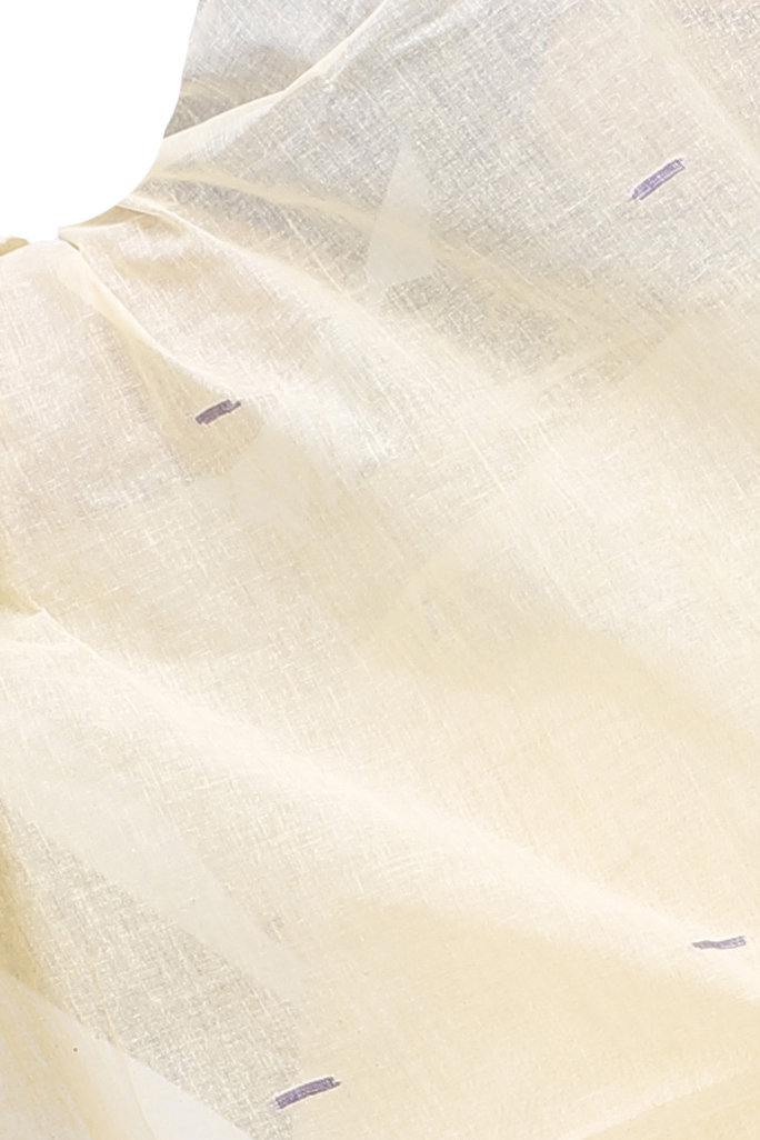 Cream Pure Cotton Gaela Tant Saree (921)